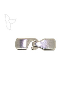 fermoir crochet pour cuir plat 10 mm par 5 jeux -