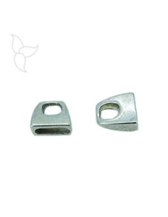 Terminal simple flat leather 10mm