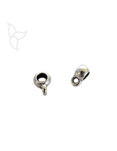 Slider hanging ring for round leather 3 to 4 mm