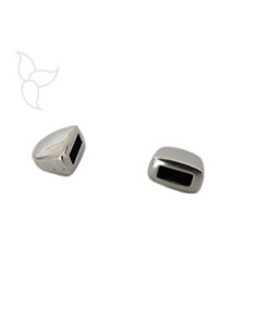 Embout arondi cuir plat 5mm