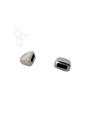 Embout arondi cuir plat 5mm