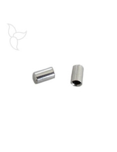 Embout tube cuir rond 2mm vendu par 40 pièces