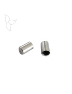 Embout tube cuir rond 4mm