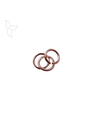 100 Anneaux Ouverts Dorés 6 Mm - Parfait Pour La Création De Bijoux Et Bricolage