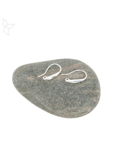 Silvered long earwire hook