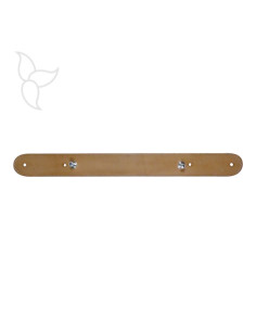 Lanière de cuir cousu réglable avec rivets pour bracelet