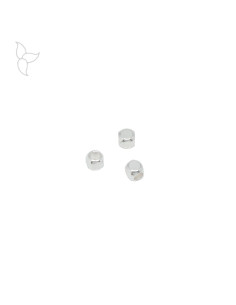 Small cubic beads with rounded corners hole 1.3 mm.