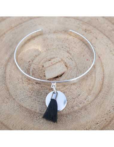 Jonc ouvert, pastille et pompom