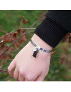 Jonc ouvert, pastille et pompom 2