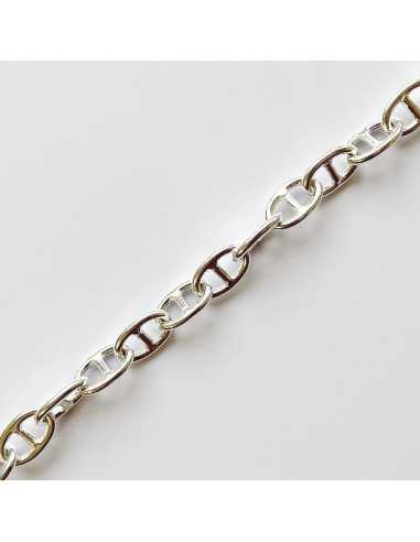 Chaine maille marine plaquée argent
