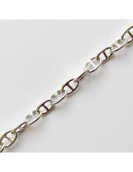 Chaine maille marine plaquée argent