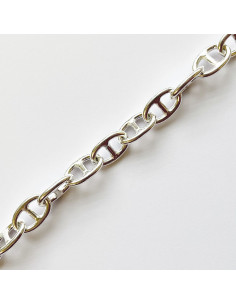 Chaine maille marine plaquée argent 2