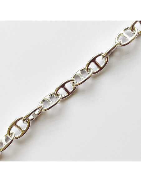 Chaine maille marine plaquée argent