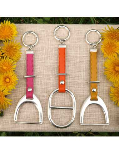 Porte clé maille marine