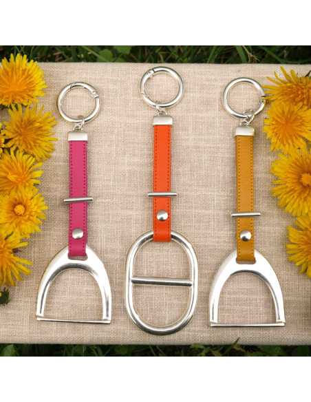 Porte clé maille marine