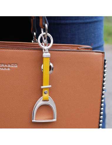 Porte clé maille marine