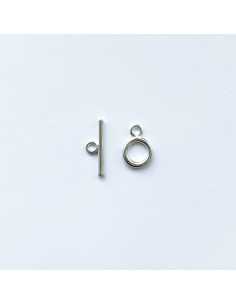 T clasp 23mm silver plated