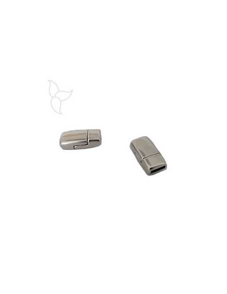 Petit fermoir rectangulaire cuir plat 6mm