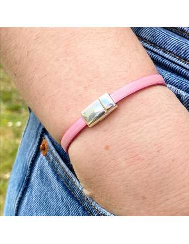 Petit fermoir rectangulaire cuir plat 6mm