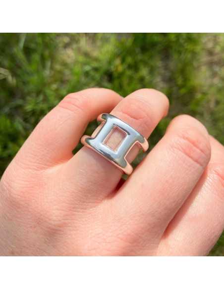 Bague Calypso plaqué argent 10 microns