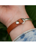 Lanière noire prête pour bracelet 