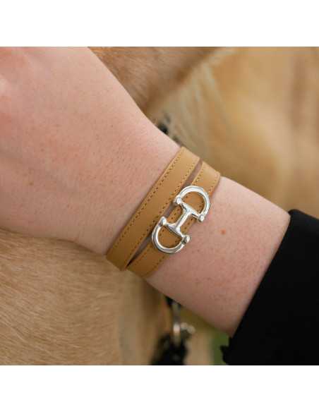 Passant double mors pour cuir plat 10mm.