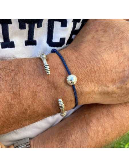 Perle 10 mm boule de pétanque plaqué argent 10 microns vendu par 10