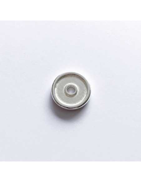 Intercalaire disque de musculation plaqué argent 10 microns / 6 pcs