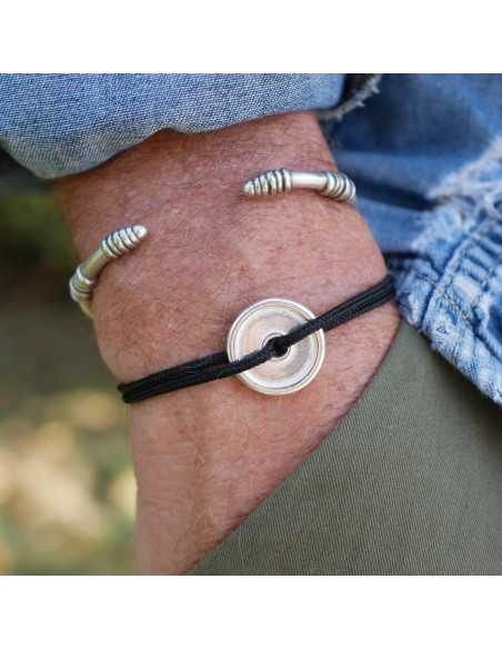 Intercalaire disque de musculation plaqué argent 10 microns / 6 pcs