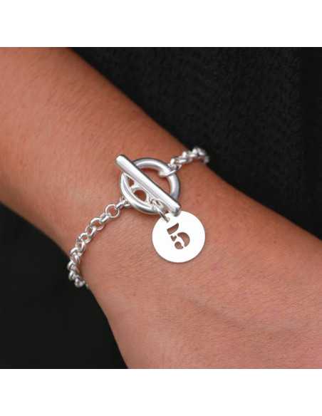 Collier toggle pastille chiffre