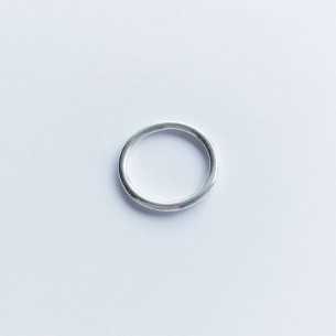 20 mm silver plated rings 10 microns /10 pcs