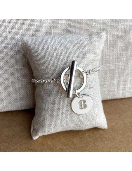 Collier toggle pastille chiffre