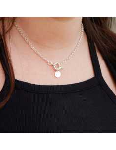 Collier "rose" fermoir bouée 2