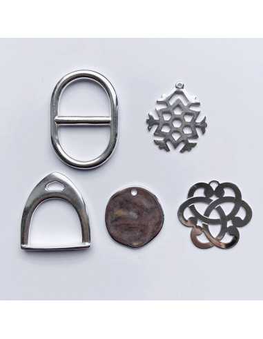 Porte clé maille marine