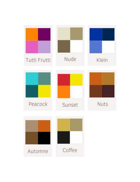 Pendentif corne mini cercle multicolore