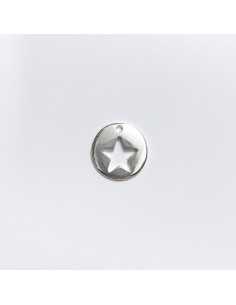 Pendentif médaille étoile ajourée 2