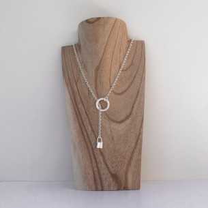 Padlock sliding necklace