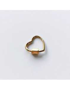 4-piece gold-tone heart clasp