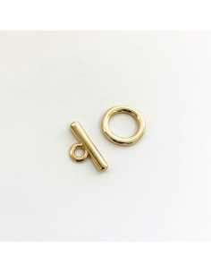 Fermoir T 20mm plaqué argent