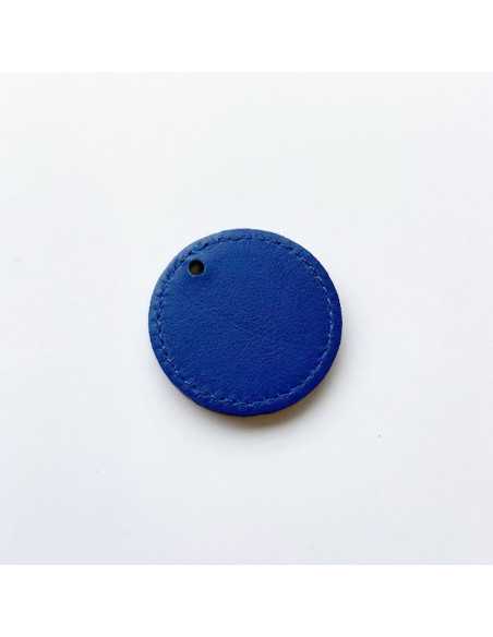 Pièce en cuir cousu rond 40 mm par 2 pièces.