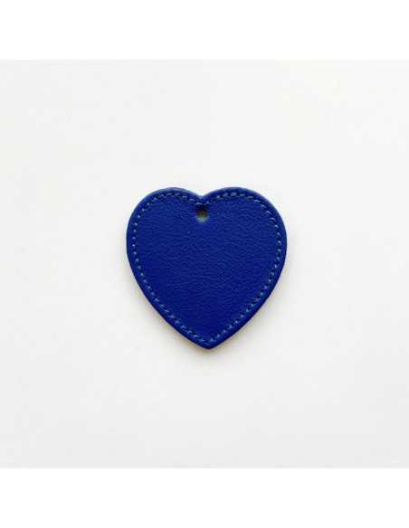 Pièce en cuir cousu cœur 52 x 52 mm par 2 pièces