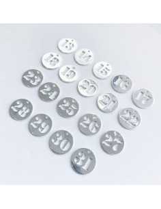 Pendentif médaille chiffre 13 à 31 2