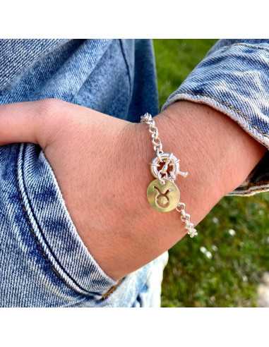 12 pendentifs signes du Zodiaque 15 mm plaqué argent 10 microns