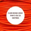 Cuir rond 2mm