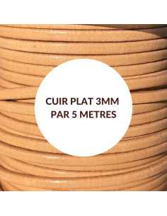 Cuir plat 3mm