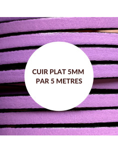 Cuir plat 5mm