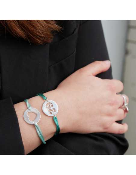 Pendentif médaille ajourée chiffre plaqué argent 20 mm Pendentif médaille ajourée chiffre plaqué argent 20 mm