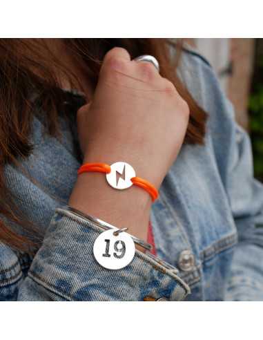 Connecteur éclair ajouré 20 mm plaqué argent 10 microns / 3pc