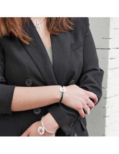 Pendentif médaille étoile ajourée plaqué argent 10 microns, en 3 tailles.