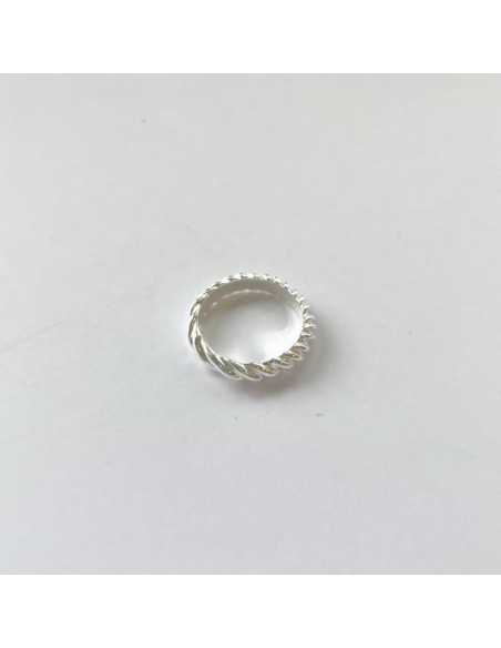 Bague Vela plaqué argent 10 microns vendue par 2 pcs